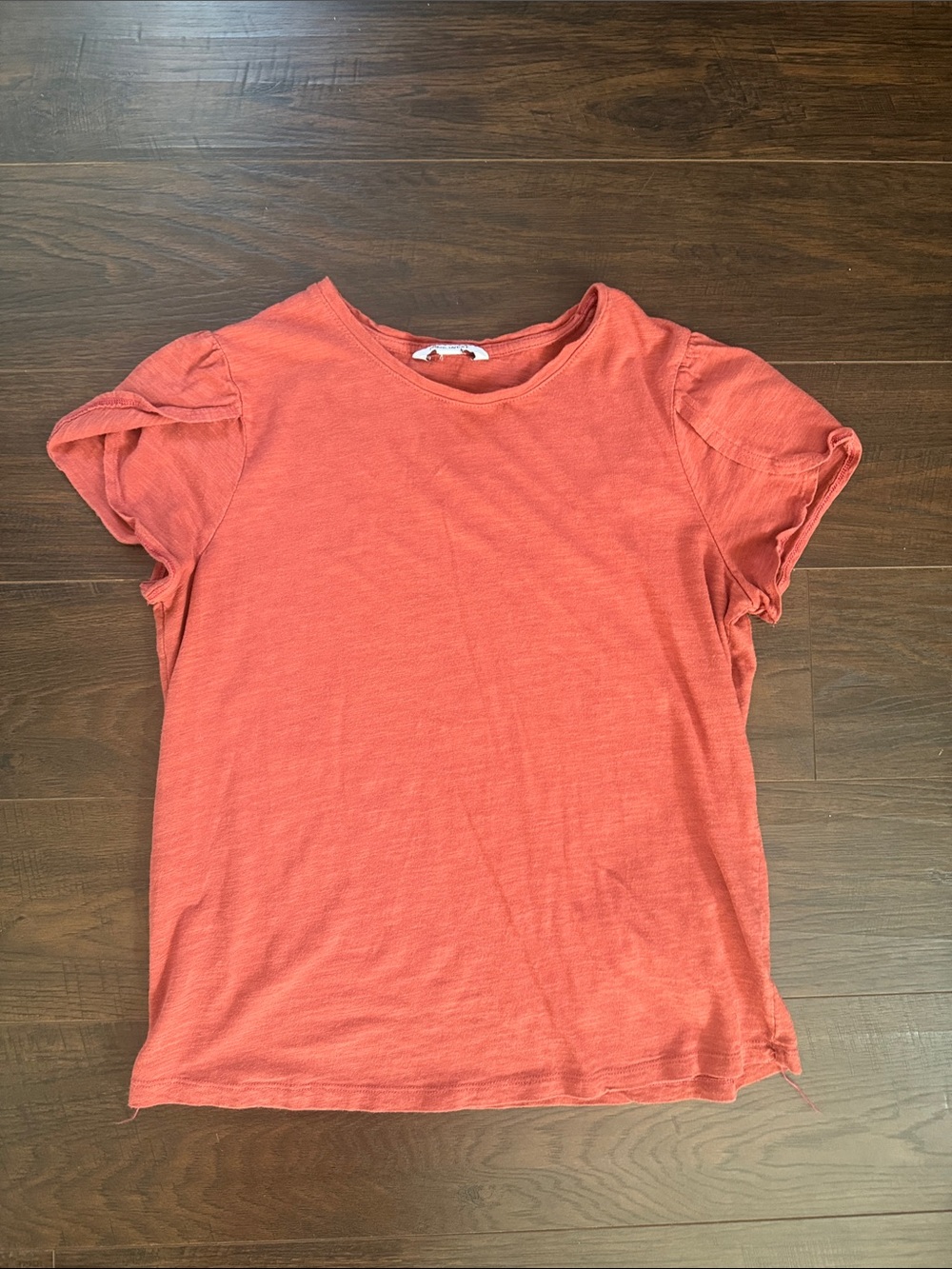 Nine West Short Sleeve flutter sleeve Crewneck Tee